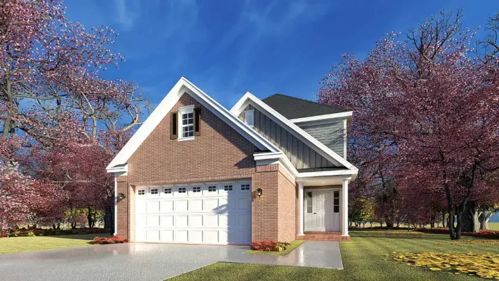 Traditional house plans 12-1586 - front exterior, 1,769 sq ft, 3 bed, 2 bath house plans | Monster House Plans