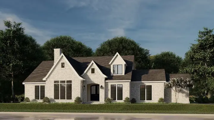 European house plans 12-1589 - front exterior, 3,601 sq ft, 4 bed, 3 bath house plans | Monster House Plans