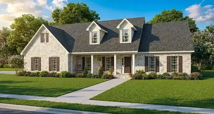 Country house plans 12-159 - front exterior, 2,320 sq ft, 3 bed, 2 bath house plans | Monster House Plans