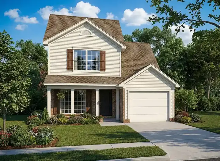 Traditional house plans 12-162 - front exterior, 1,251 sq ft, 3 bed, 2 bath house plans | Monster House Plans