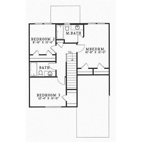 Upper/Second Floor Plan: 12-162