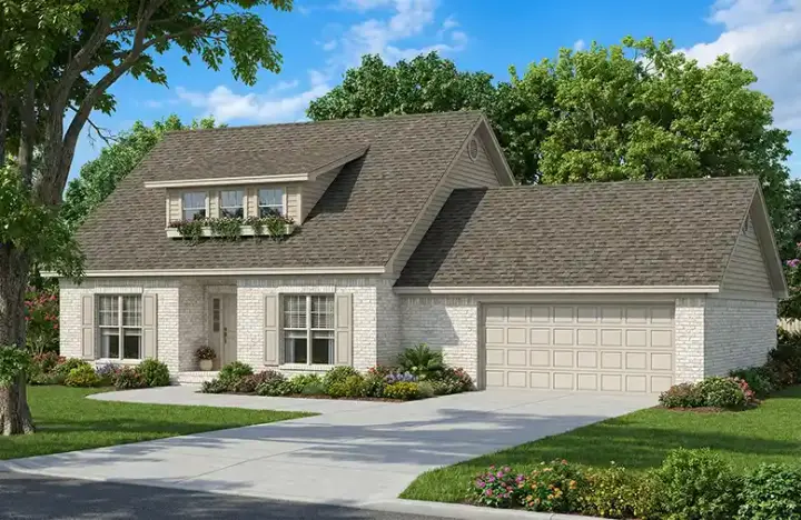 Traditional house plans 12-166 - front exterior, 1,713 sq ft, 3 bed, 2 bath house plans | Monster House Plans