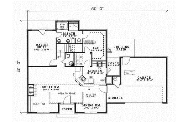 Main Floor Plan: 12-166