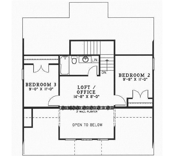 Upper/Second Floor Plan: 12-166
