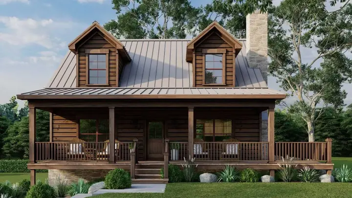 Country house plans 12-1689 - front exterior, 2,221 sq ft, 3 bed, 2 bath house plans | Monster House Plans