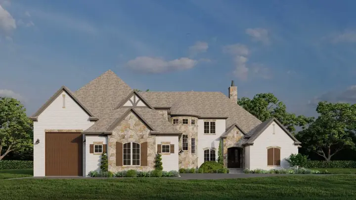 European house plans 12-1690 - front exterior, 4,521 sq ft, 5 bed, 4 bath house plans | Monster House Plans