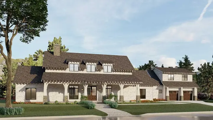 Country house plans 12-1696 - front exterior, 2,765 sq ft, 4 bed, 3 bath house plans | Monster House Plans
