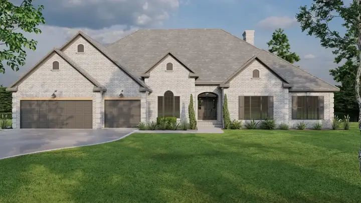 Traditional house plans 12-1704 - front exterior, 3,012 sq ft, 4 bed, 3 bath house plans | Monster House Plans