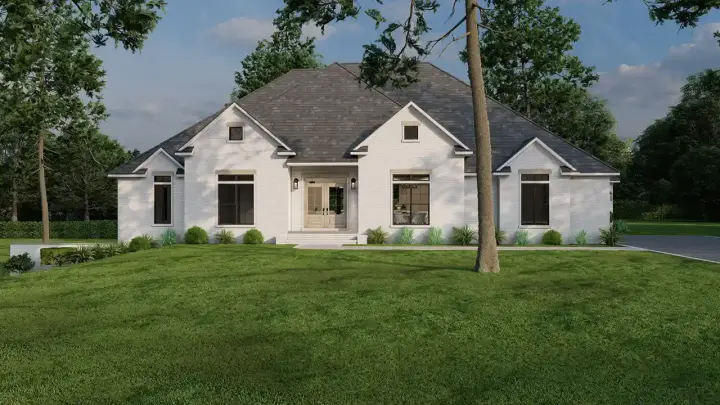 Traditional house plans 12-1731 - front exterior, 2,886 sq ft, 4 bed, 3 bath house plans | Monster House Plans