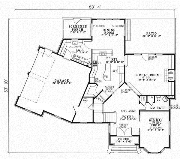 Main Floor Plan: 12-175