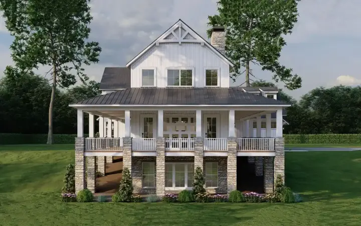 Country house plans 12-1751 - front exterior, 2,993 sq ft, 3 bed, 3 bath house plans | Monster House Plans