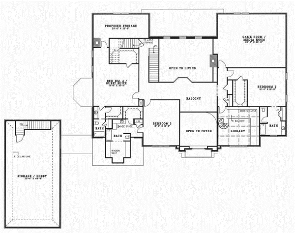 Upper/Second Floor Plan: 12-177