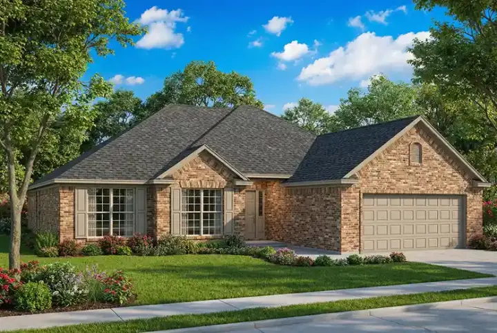 Traditional house plans 12-179 - front exterior, 1,679 sq ft, 3 bed, 2 bath house plans | Monster House Plans