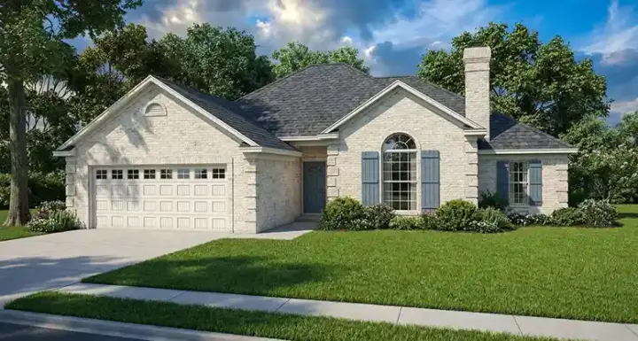 Traditional house plans 12-180 - front exterior, 1,764 sq ft, 3 bed, 2 bath house plans | Monster House Plans