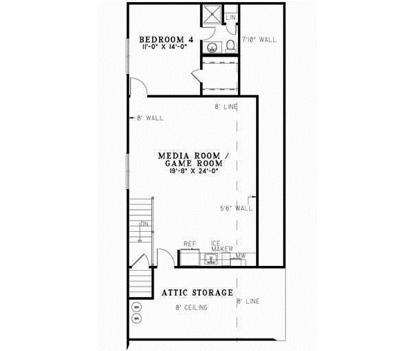 Upper/Second Floor Plan: 12-182