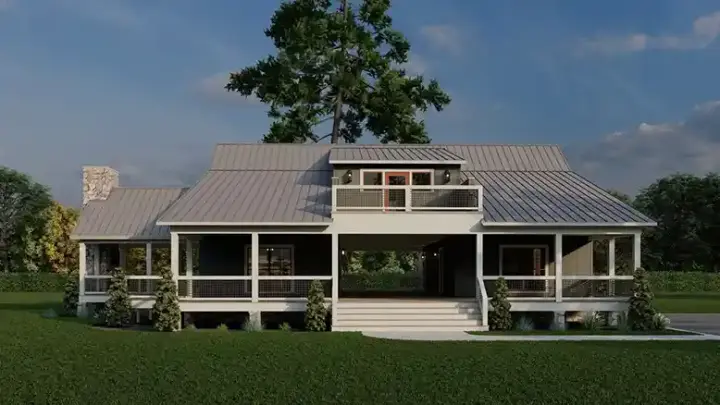 Country house plans 12-1832 - front exterior, 2,830 sq ft, 3 bed, 3 bath house plans | Monster House Plans