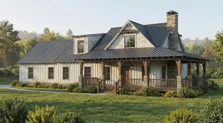 Craftsman house plans 12-1844 - front exterior, 2,147 sq ft, 3 bed, 3 bath house plans | Monster House Plans