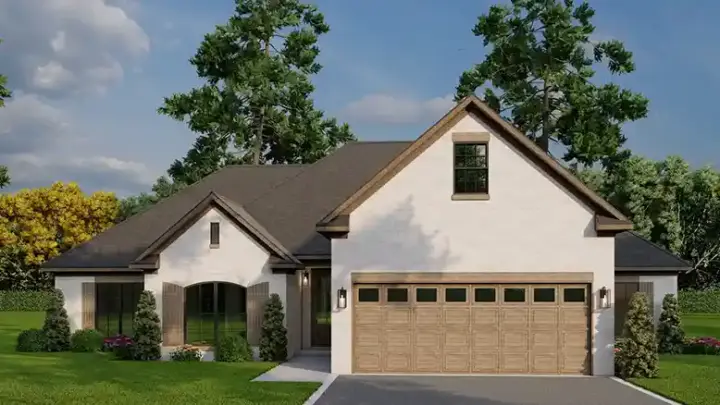 Traditional house plans 12-1858 - front exterior, 1,994 sq ft, 4 bed, 3 bath house plans | Monster House Plans