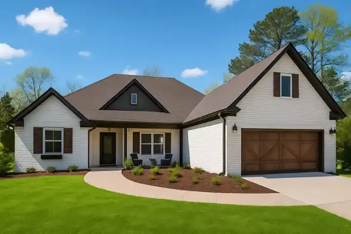 Traditional house plans 12-1860 - front exterior, 2,500 sq ft, 4 bed, 3 bath house plans | Monster House Plans
