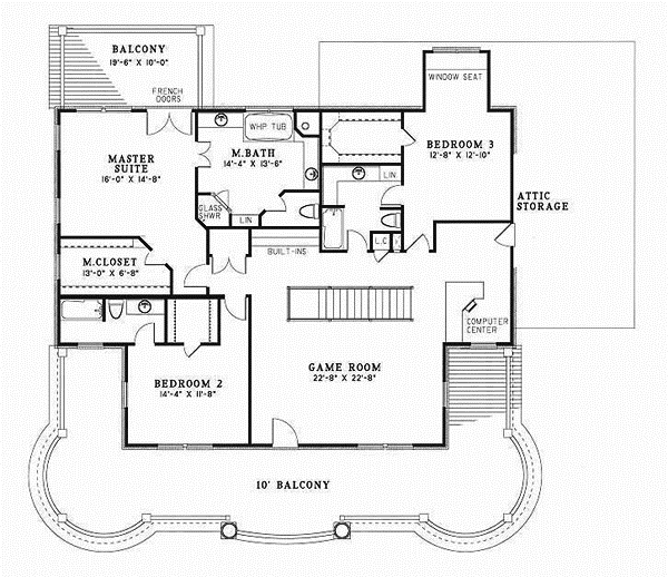 Upper/Second Floor Plan: 12-187