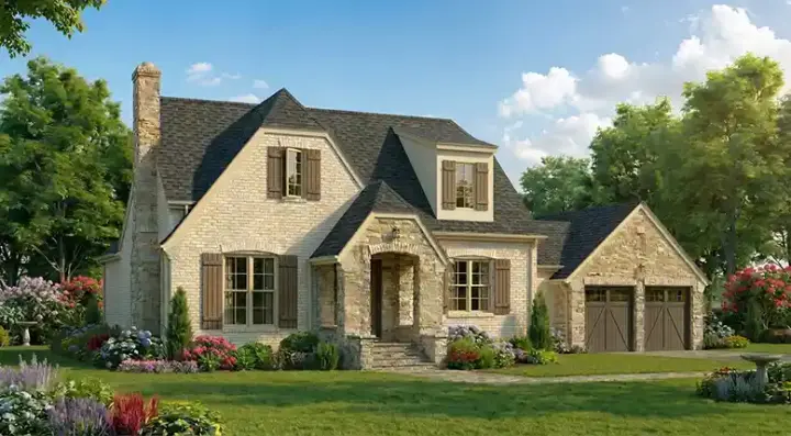Cottage house plans 12-1893 - front exterior, 2,267 sq ft, 3 bed, 3 bath house plans | Monster House Plans