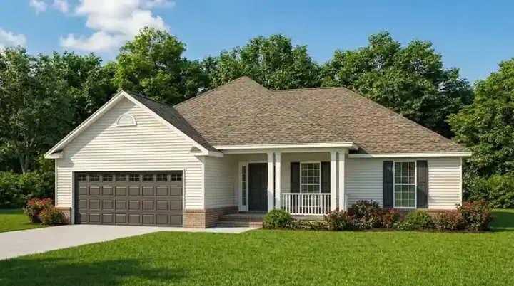 Traditional house plans 12-1896 - front exterior, 1,525 sq ft, 3 bed, 2 bath house plans | Monster House Plans