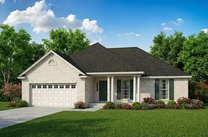 Traditional house plans 12-1897 - front exterior, 1,525 sq ft, 3 bed, 2 bath house plans | Monster House Plans