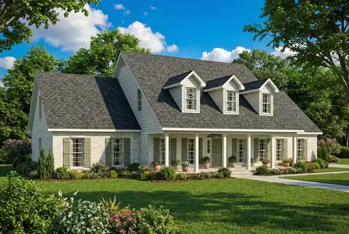 Southern house plans 12-1898 - front exterior, 2,789 sq ft, 4 bed, 3 bath house plans | Monster House Plans