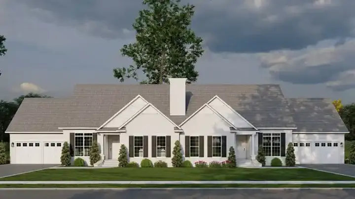 Traditional house plans 12-1899 - front exterior, 3,428 sq ft, 6 bed, 4 bath house plans | Monster House Plans