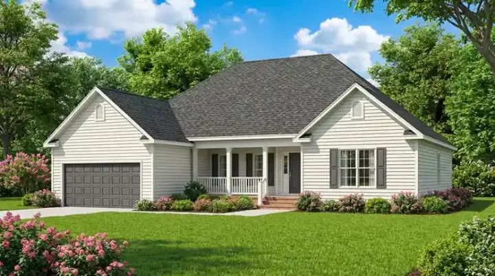 Traditional house plans 12-1901 - front exterior, 1,911 sq ft, 4 bed, 2 bath house plans | Monster House Plans