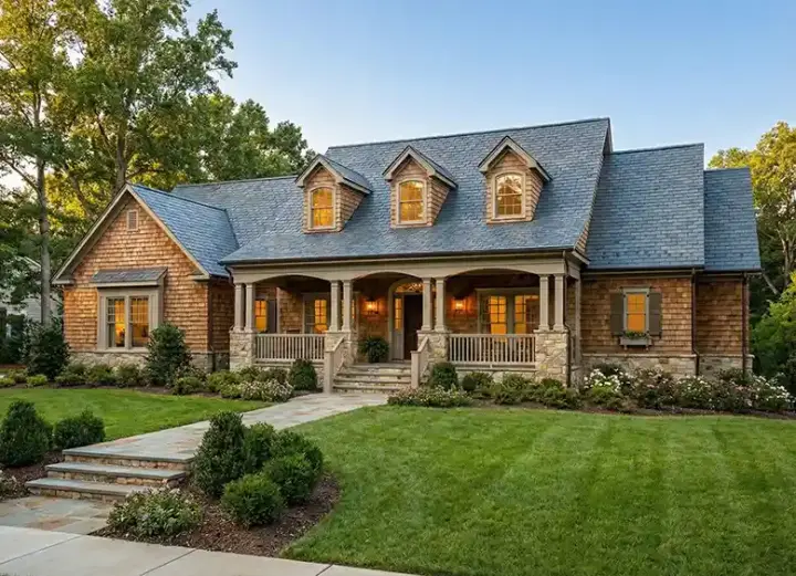 Farmhouse house plans 12-1903 - front exterior, 2,373 sq ft, 4 bed, 3 bath house plans | Monster House Plans