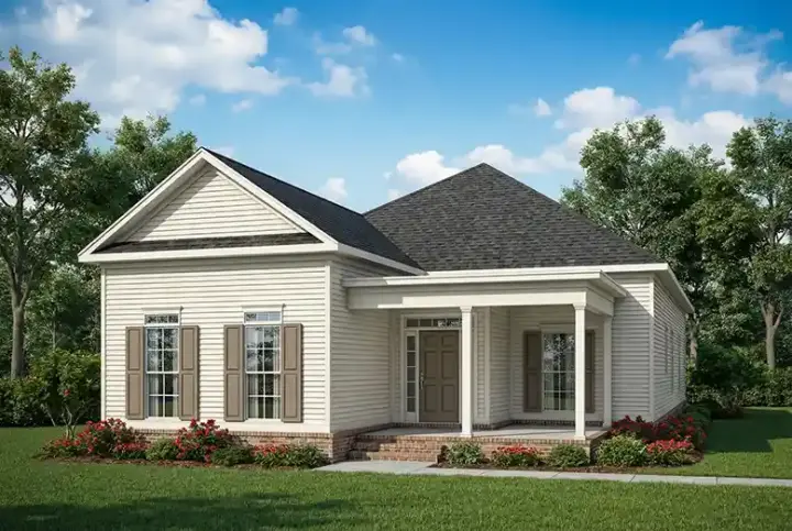 Traditional house plans 12-1910 - front exterior, 2,119 sq ft, 3 bed, 2 bath house plans | Monster House Plans
