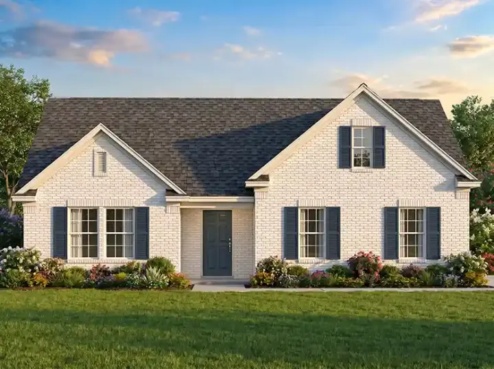 Traditional house plans 12-1927 - front exterior, 1,359 sq ft, 3 bed, 2 bath house plans | Monster House Plans