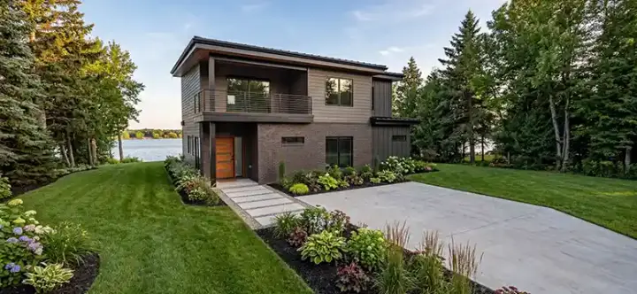 Modern house plans 12-1931 - front exterior, 2,098 sq ft, 4 bed, 3 bath house plans | Monster House Plans