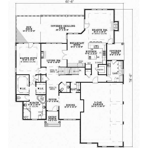 Main Floor Plan: 12-200