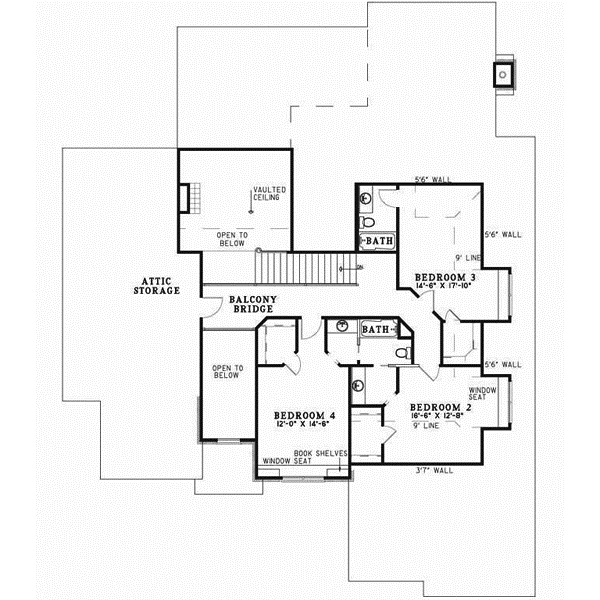 Upper/Second Floor Plan: 12-200