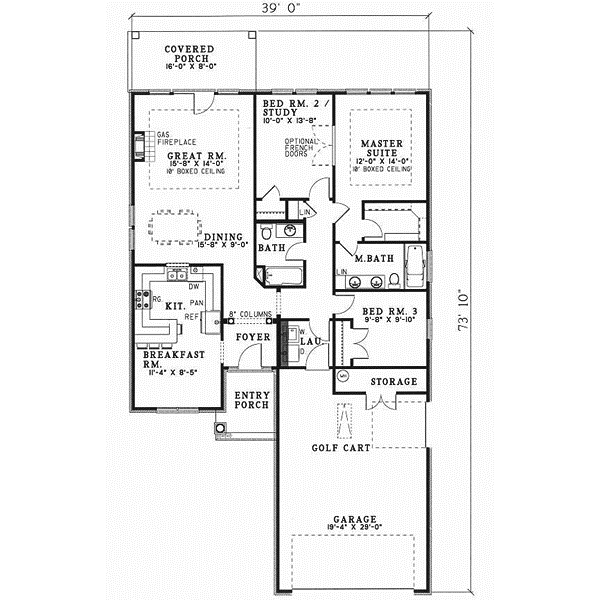 Main Floor Plan: 12-215