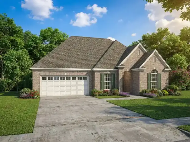 Traditional house plans 12-216 - front exterior, 1,359 sq ft, 3 bed, 2 bath house plans | Monster House Plans