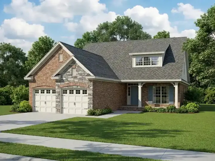 French Country house plans 12-217 - front exterior, 1,535 sq ft, 3 bed, 2 bath house plans | Monster House Plans