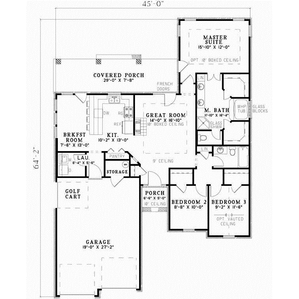 Main Floor Plan: 12-222