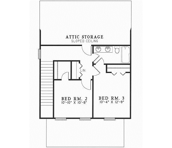 Upper/Second Floor Plan: 12-233