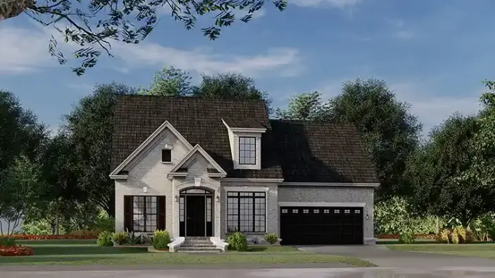 Traditional house plans 12-237 - front exterior, 1,684 sq ft, 3 bed, 2 bath house plans | Monster House Plans