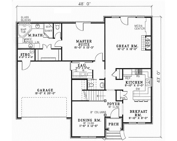 Main Floor Plan: 12-240