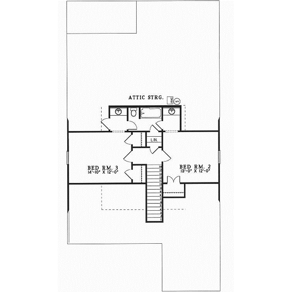 Upper/Second Floor Plan: 12-243