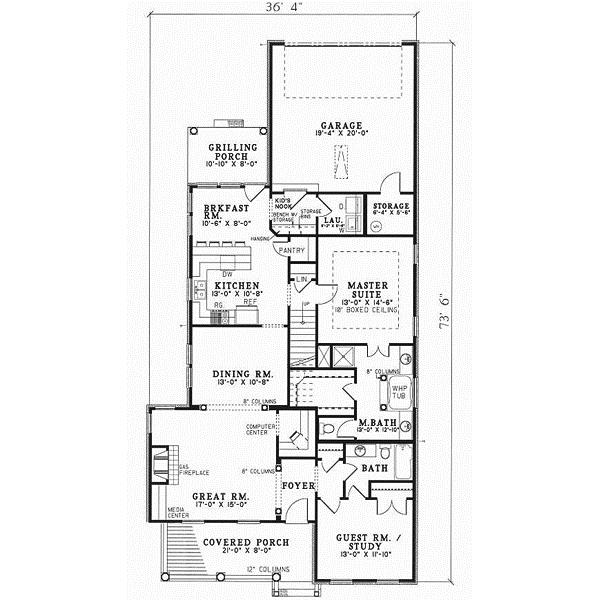 Main Floor Plan: 12-244