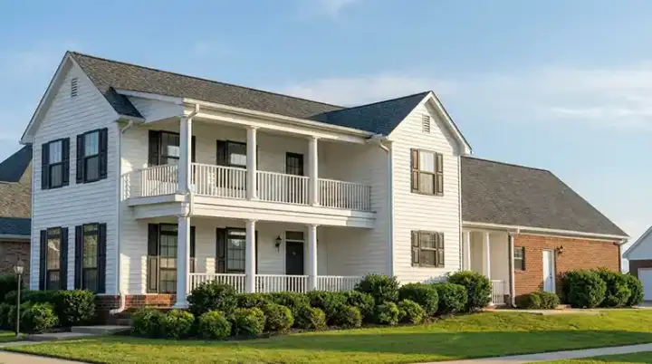 Traditional house plans 12-245 - front exterior, 1,959 sq ft, 4 bed, 2 bath house plans | Monster House Plans