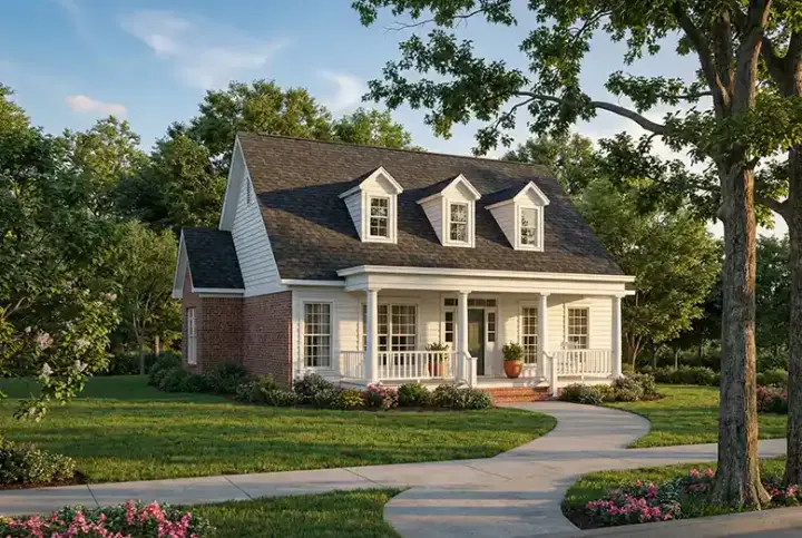 Southern house plans 12-247 - front exterior, 1,832 sq ft, 3 bed, 2 bath house plans | Monster House Plans