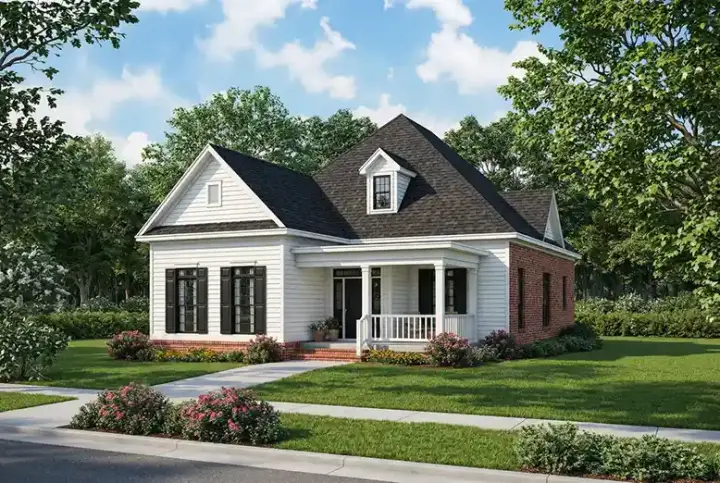 Southern house plans 12-249 - front exterior, 1,934 sq ft, 3 bed, 2 bath house plans | Monster House Plans