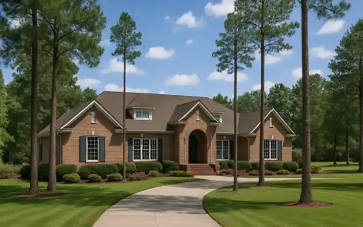European house plans 12-250 - front exterior, 5,129 sq ft, 4 bed, 4 bath house plans | Monster House Plans