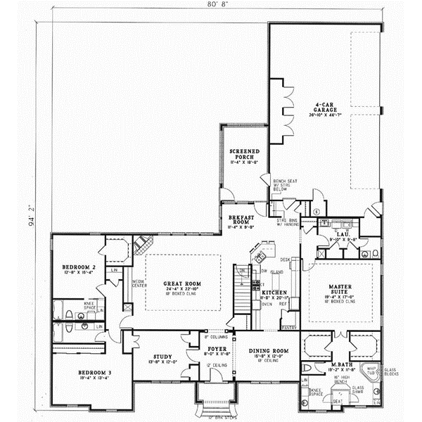 Main Floor Plan: 12-250